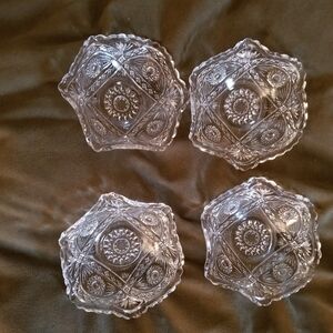 Elegant Crystal Decorative Bowl Set Of 4